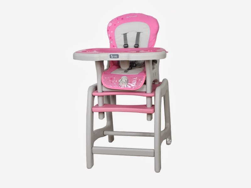 Детский стульчик-трансформер Coto Baby Stars, розовый